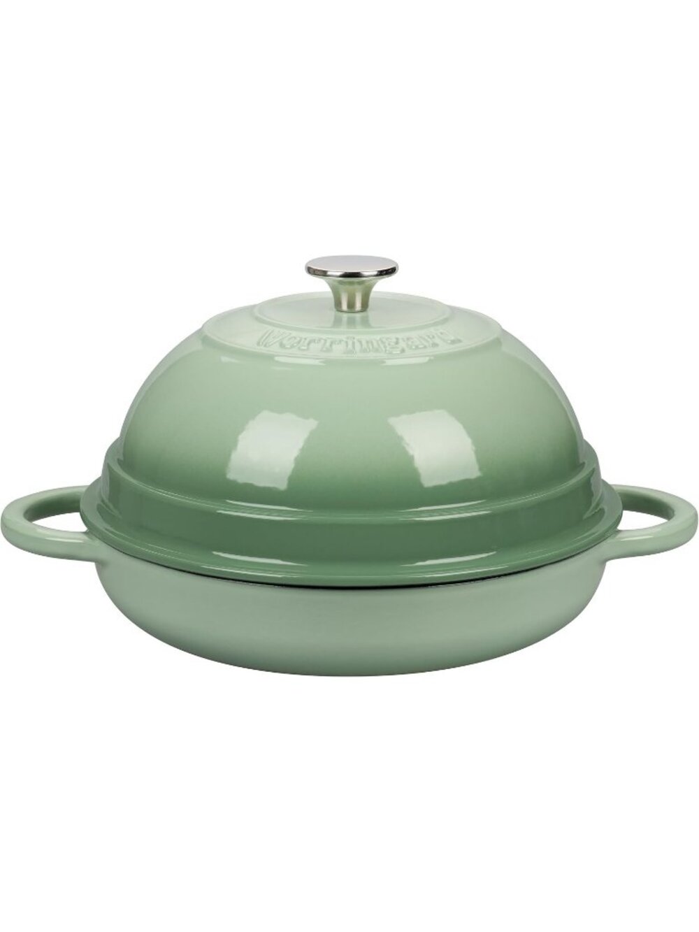 6 Quart Green Cast Iron Enameled Dutch Oven Pot with Lid for Bread Baking Pan